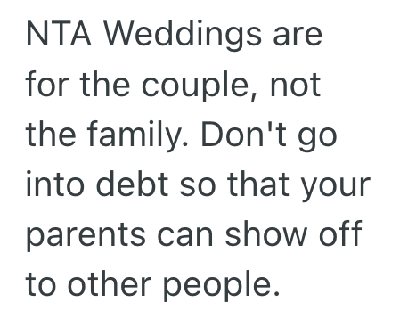 Screenshot 2025 07 07 at 3.31.44 PM Womans Family Judges Her For Not Having a Full Blown Wedding, But No One Has Offered To Help Pay For It